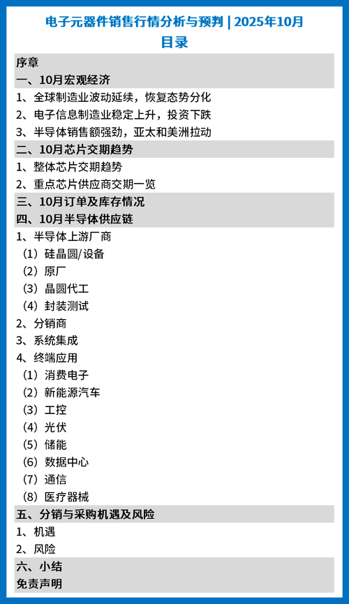 電子元器件銷(xiāo)售行情分析與預(yù)判 在波動(dòng)中尋找結(jié)構(gòu)性機(jī)遇